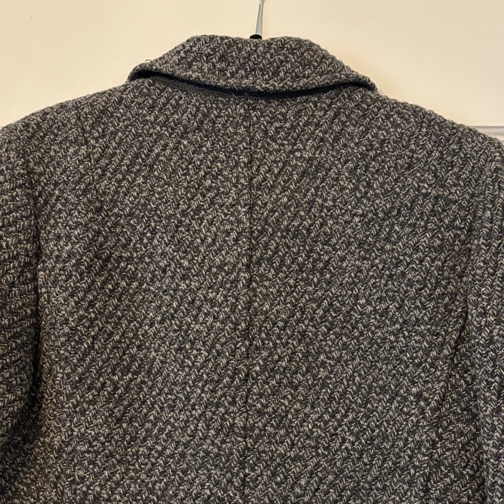 J. Crew Charcoal Textured‎ Pea Coat. EUC - Picture 5 of 10